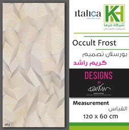 Show details for Indian porcelain tile Designed by Karim Rashid 60x120 cm Occult Frost Picture of Indian porcelain tile Designed by Karim Rashid 60x120 cm Occult Frost